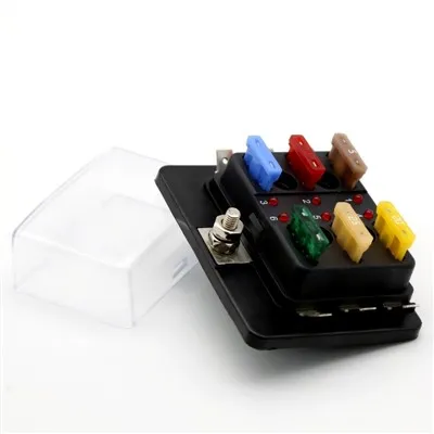 ایل ای ڈی کے ساتھ 6 وے اے ٹی او اے ٹی سی بلیڈ فیوز بلاک