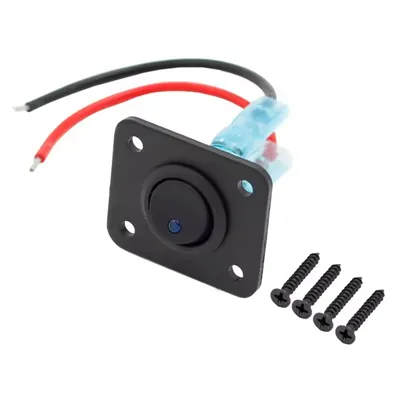 1 گینگ 12 وی 20 اے بلیو ایل ای ڈی ایس پی ایس ٹی ٹوگل راکر آن/آف میرین سوئچ پینل پر